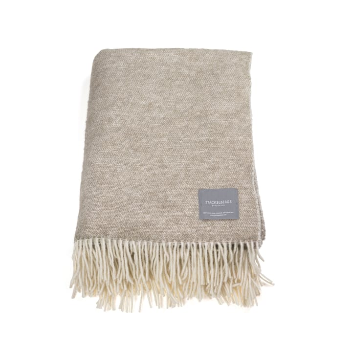 Wool pledd - Beige & off-white - Stackelbergs