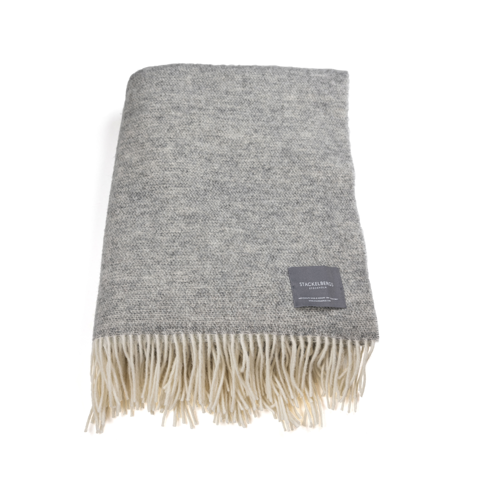 Bilde av Stackelbergs Wool pledd Grey & off-white