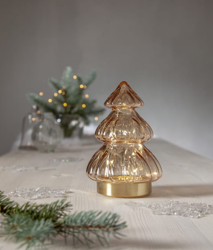 Abete borddekorasjon julelys 18 cm, Beige Star Trading