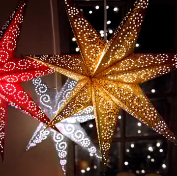 Antique adventsstjerne 60 cm - gull - Star Trading