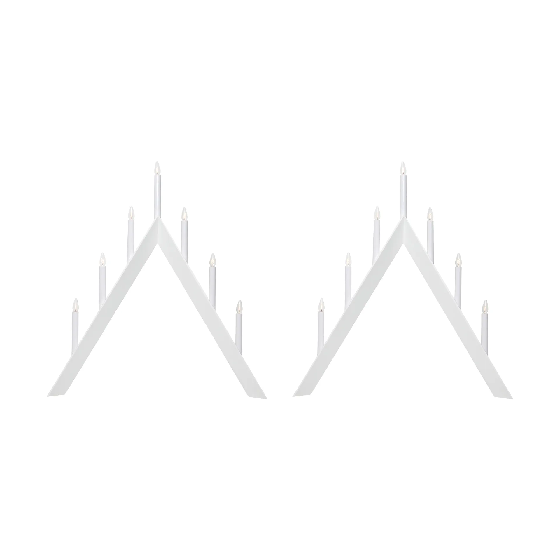 Arrow adventsstake 64,5 cm 2-pakning - Hvit Star Trading