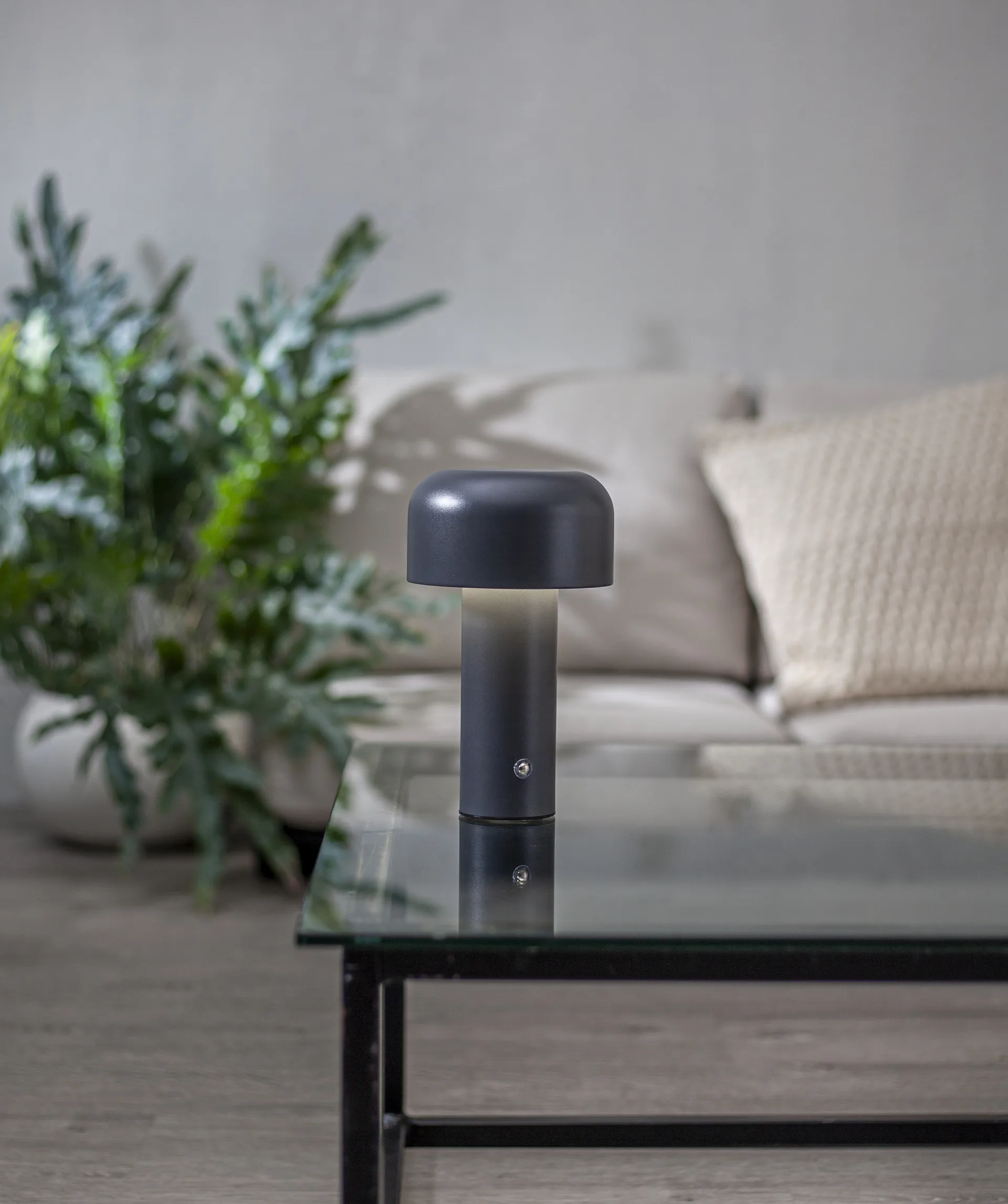 Bobby bordlampe portabel, Grå Star Trading