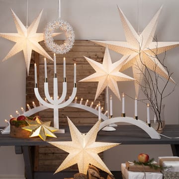 Classic adventsslysestake - messing - Star Trading