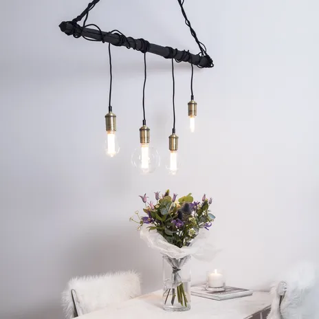 Classical ledning med stickkontakt, svart-oxid Star Trading