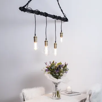 Classical ledning med stickkontakt - svart-oxid - Star Trading