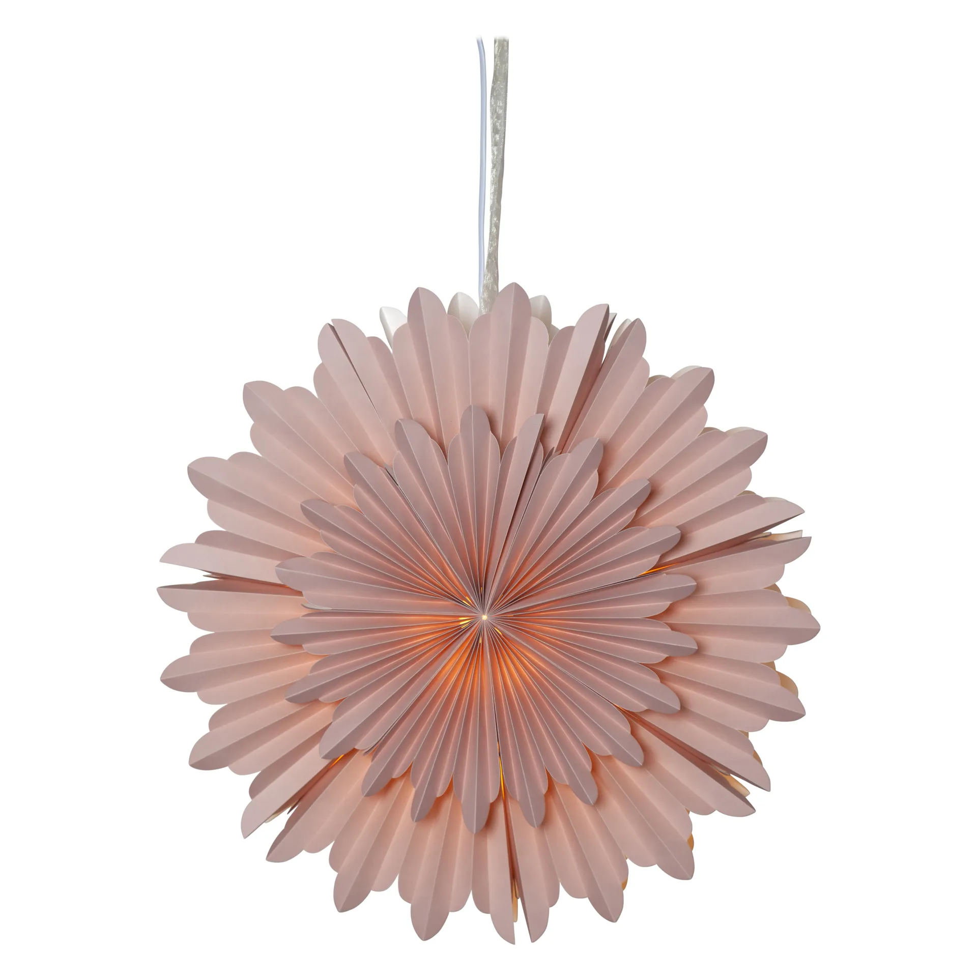 Crystal adventsstjerne Ø 50 cm, Rosa Star Trading