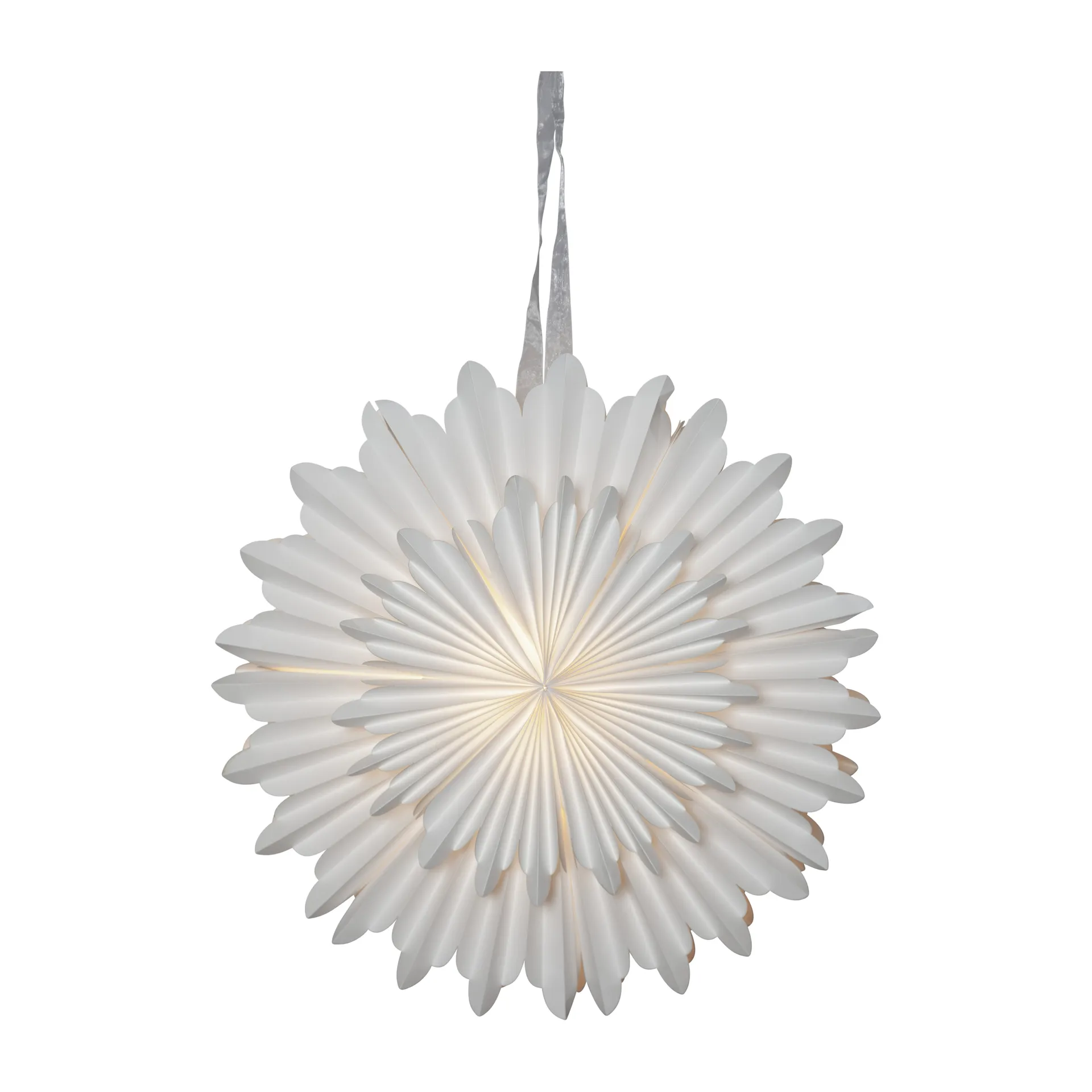 Crystal adventsstjerne Ø 55 cm, Hvit Star Trading
