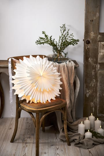 Crystal adventsstjerne Ø 55 cm - Hvit - Star Trading