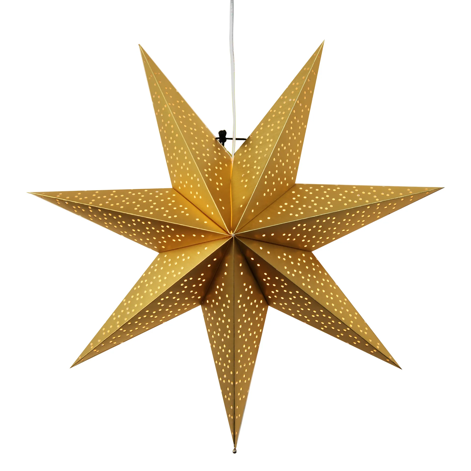 Dot adventsstjerne 54 cm, Gull Star Trading