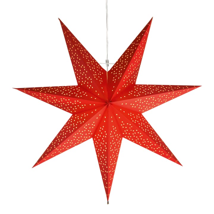 Dot adventsstjerne 54 cm - Rød - Star Trading