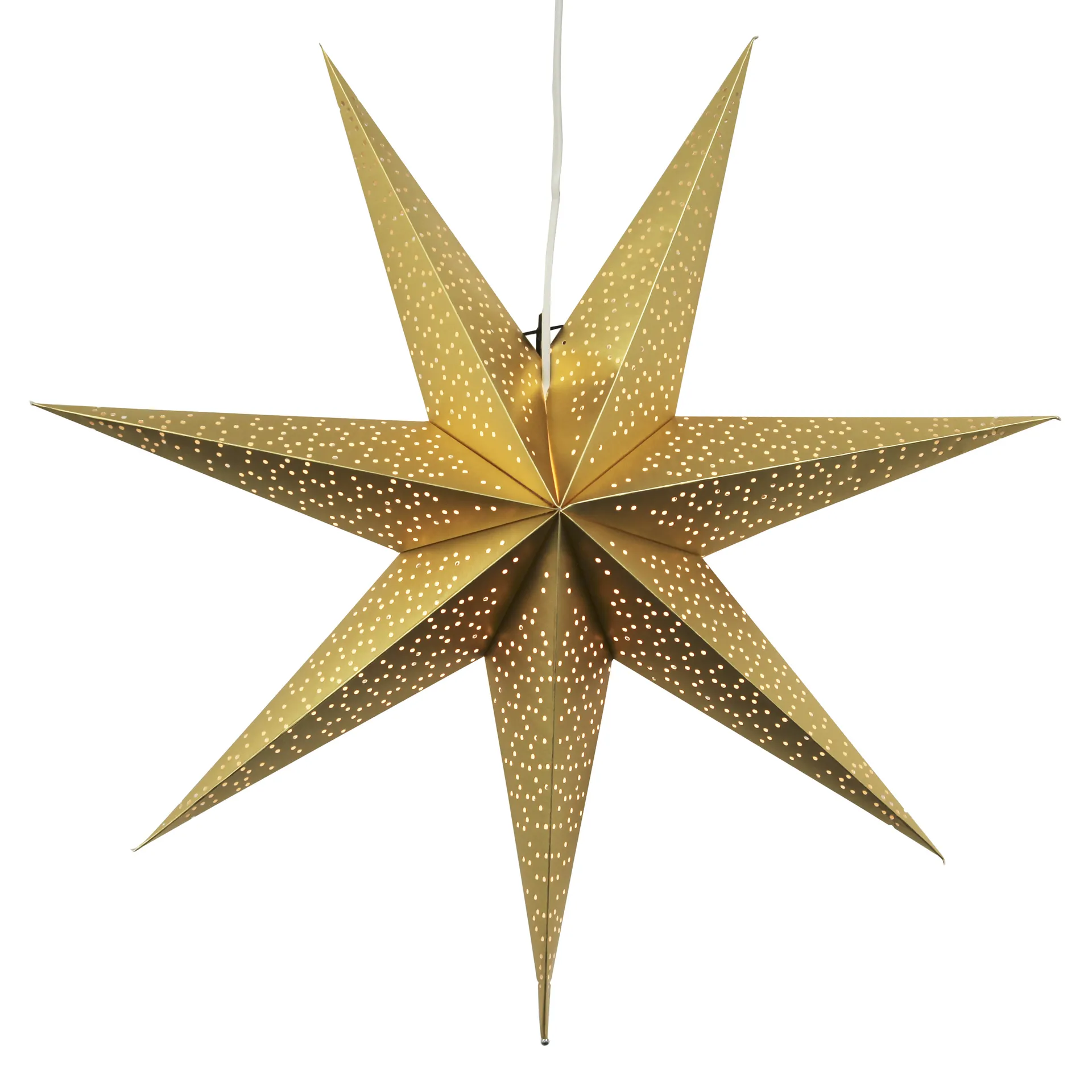 Dot adventsstjerne 70 cm, Gull Star Trading