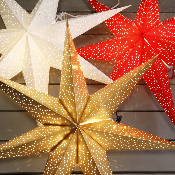 Dot adventsstjerne 70 cm, Gull Star Trading