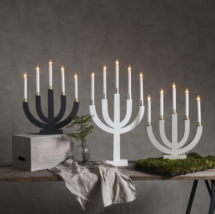 Elias adventsslysestake, Hvit-sølv Star Trading