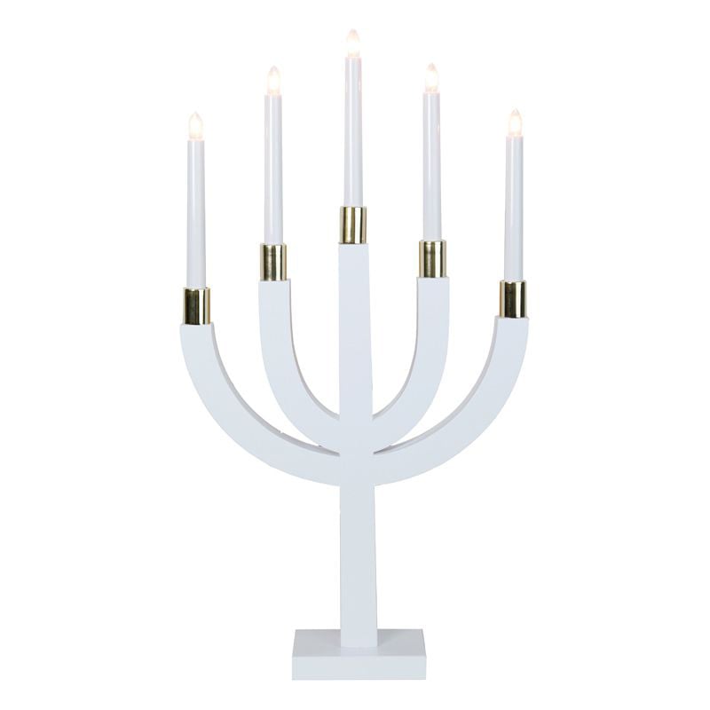 Star Trading Elias adventsslysestake hvit