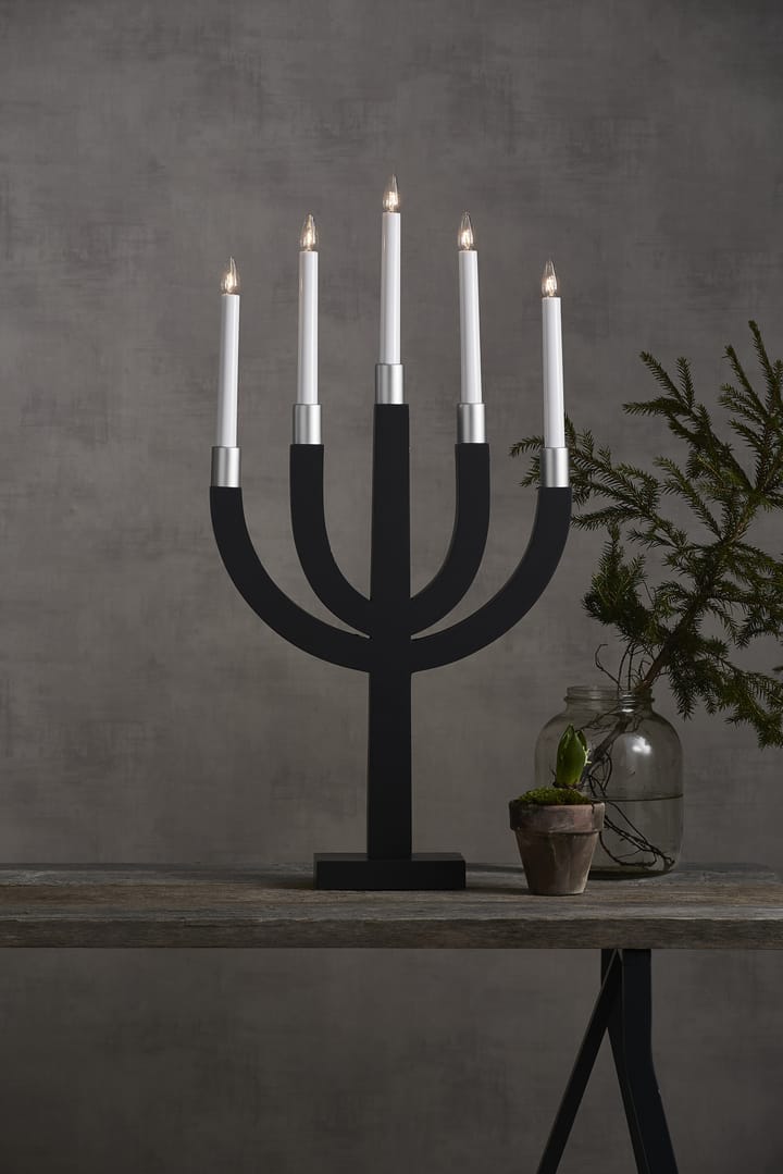 Elias adventsslysestake, Mørkegrå Star Trading