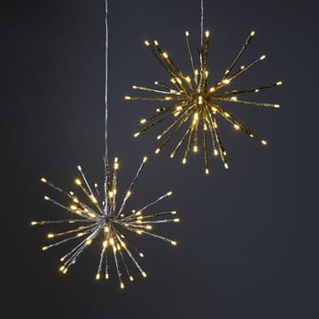 Firework hengende dekorasjon 30 cm - sølv - Star Trading