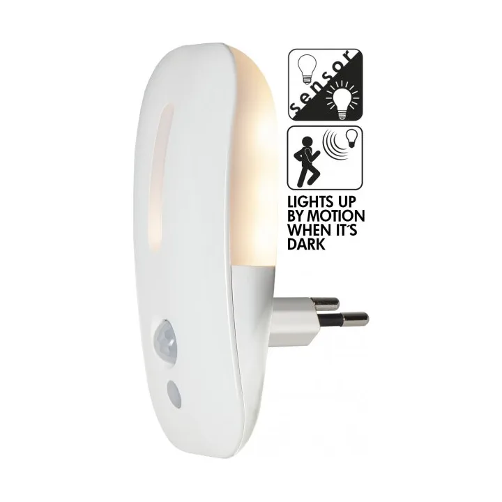 Funksjonell LED nattlampe 5,8 cm, Hvit Star Trading