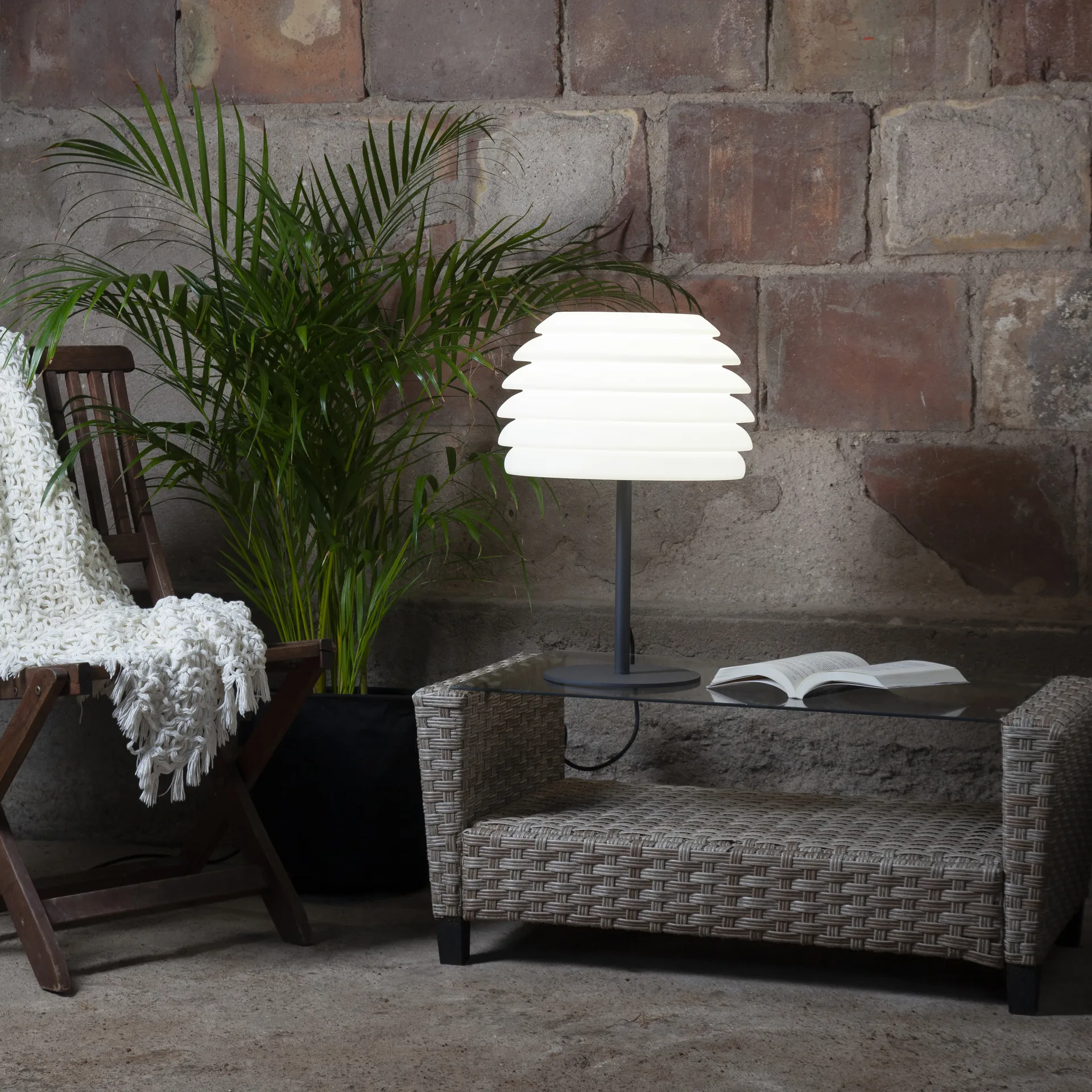 GardenLight bordlampe, Svart-hvit Star Trading