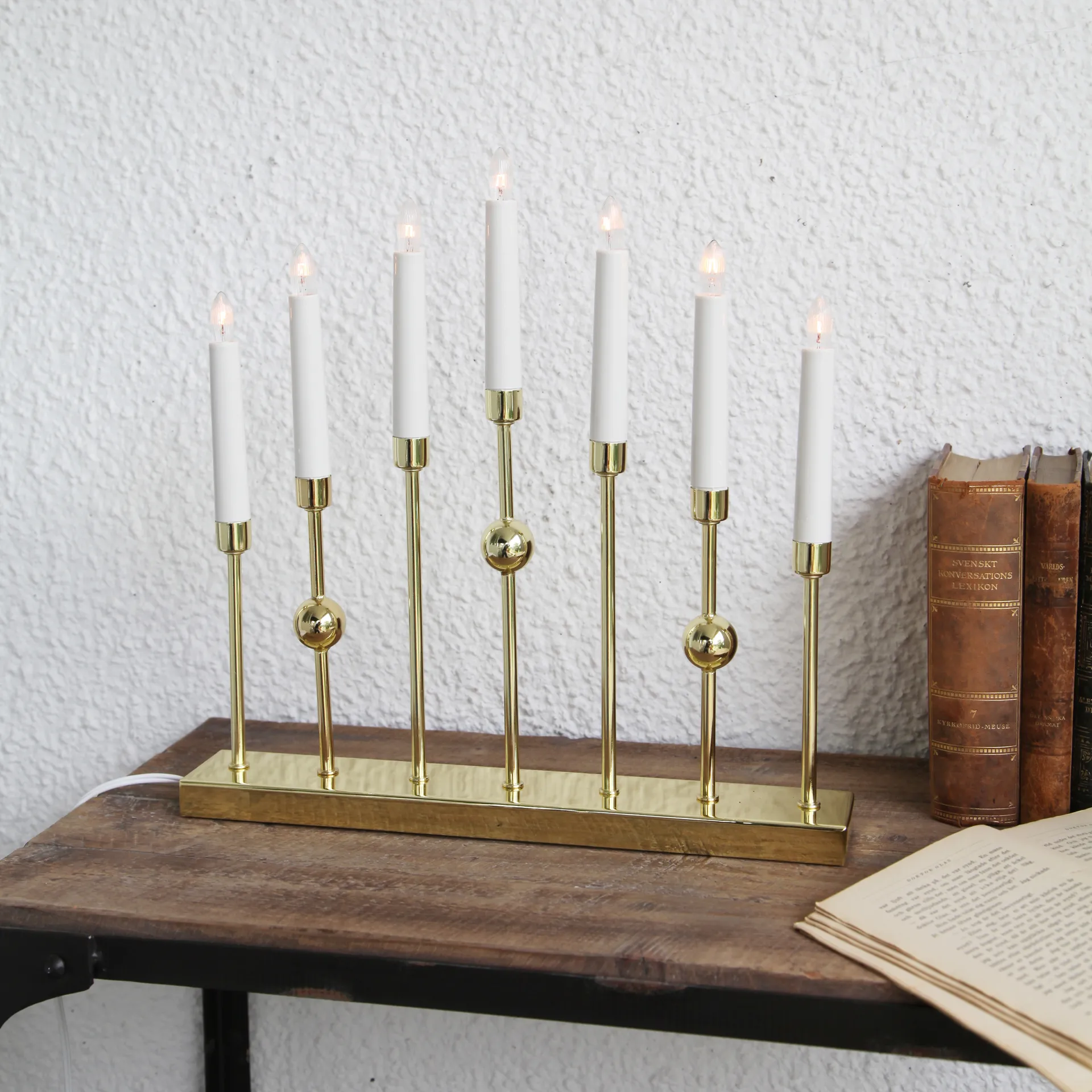 Gustavo adventslysestake, Messing Star Trading