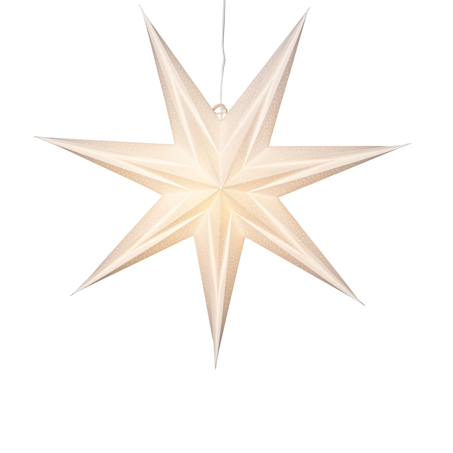 Holly papirstjerne 60 cm, Hvit Star Trading