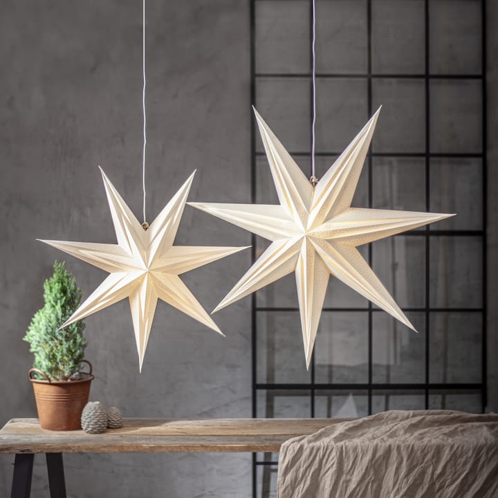 Holly papirstjerne 60 cm, Hvit Star Trading