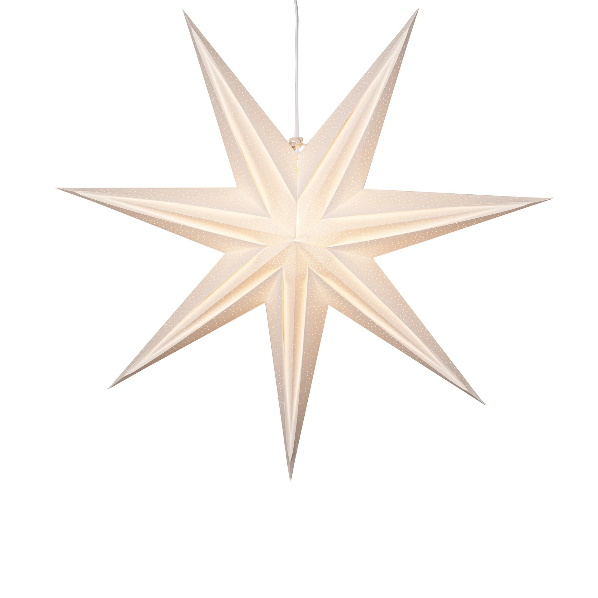 Holly papirstjerne 75 cm, Hvit Star Trading