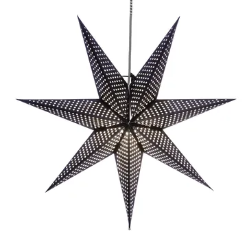 Huss adventsstjerne 60 cm - svart - Star Trading