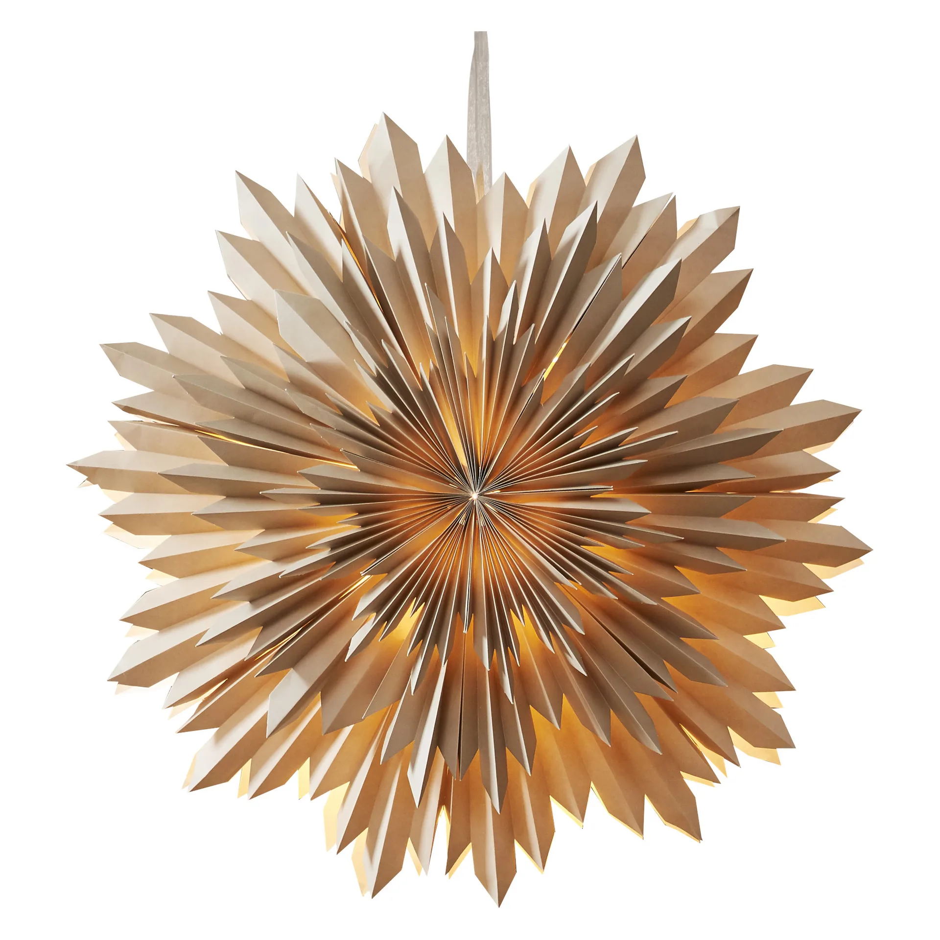 Ice adventsstjerne Ø 50 cm, Beige Star Trading