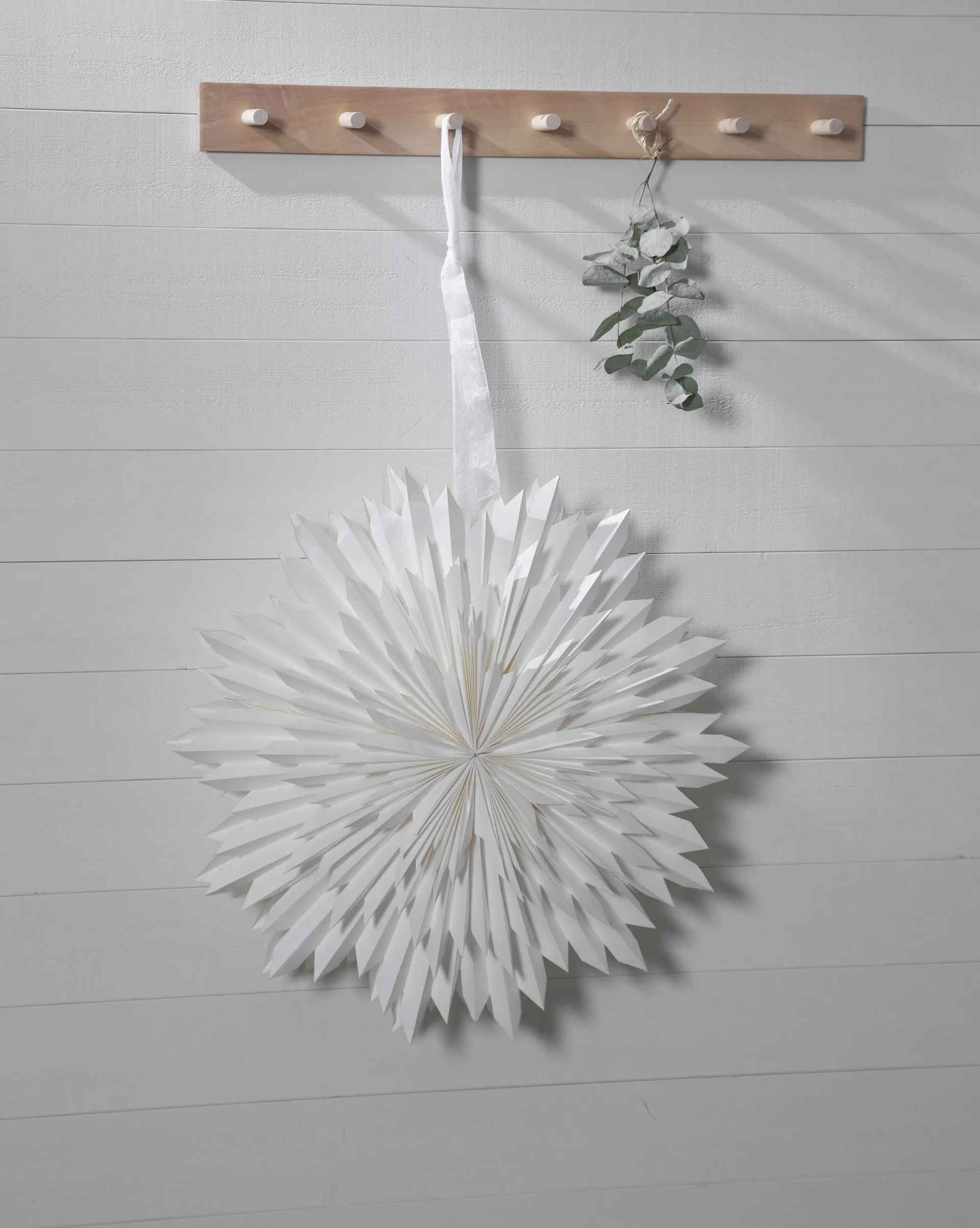 Ice adventsstjerne Ø 50 cm, Hvit Star Trading