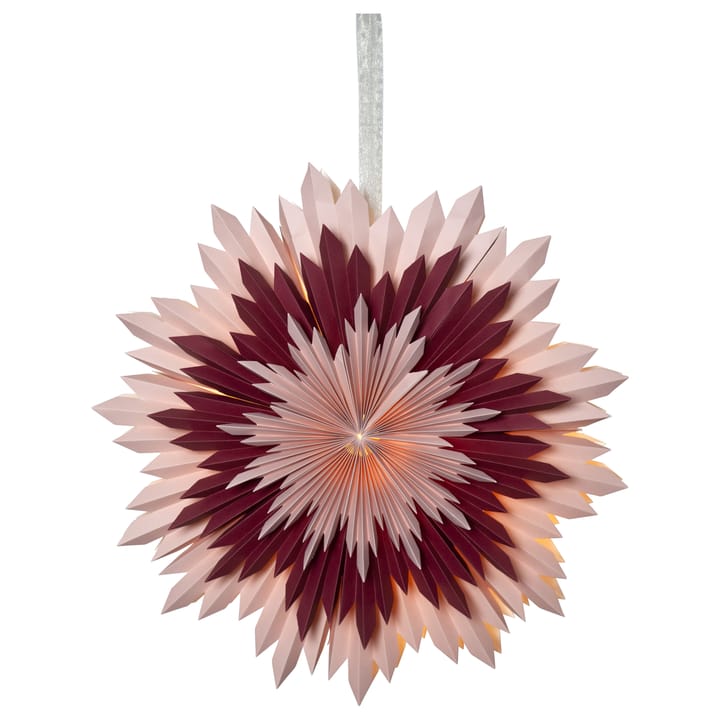 Ice adventsstjerne Ø 50 cm - Rosa - Star Trading