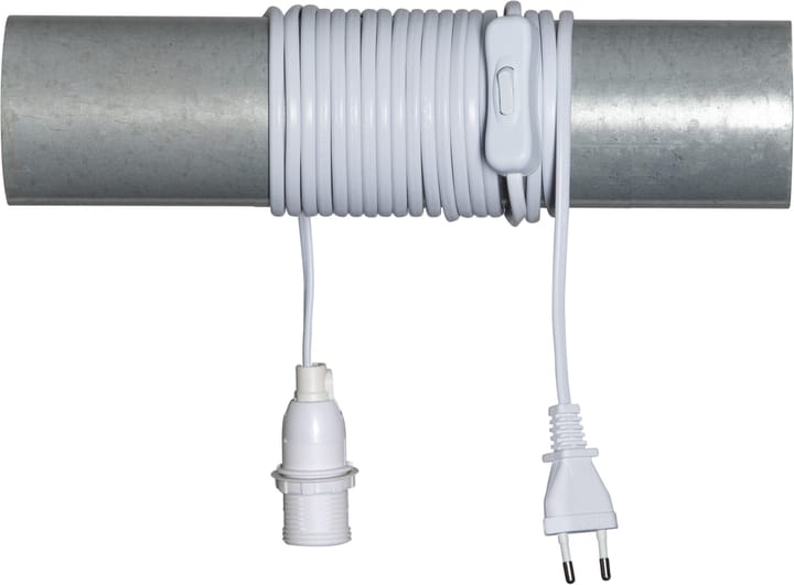 Ledning med bryter E14 5m, Hvit Star Trading
