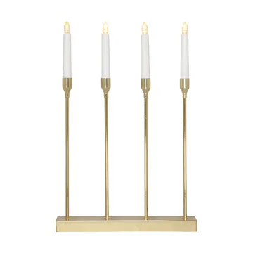 Lottie adventslysestake - Messing - Star Trading