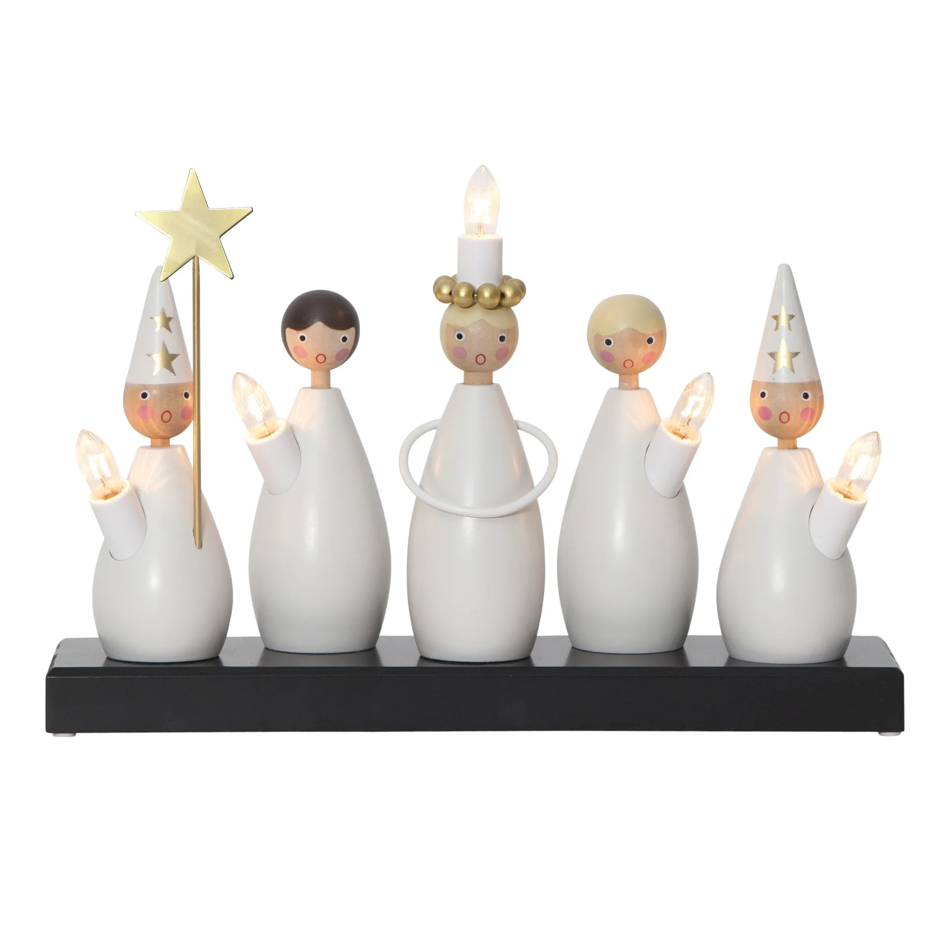 Luciakor adventlysestake, Hvit Star Trading