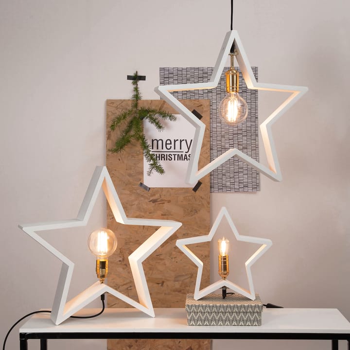 Lysekil adventsstjerne bord 29 cm, hvit Star Trading