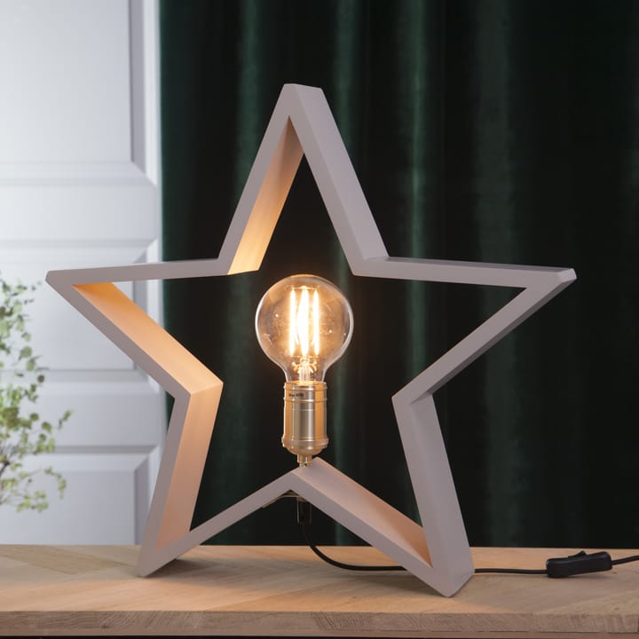 Lysekil adventsstjerne bord 48 cm, Beige Star Trading
