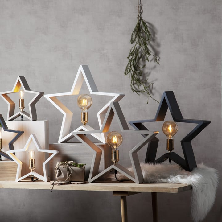 Lysekil adventsstjerne bord 48 cm - Beige - Star Trading