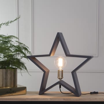 Lysekil adventsstjerne bord 48 cm - Grå - Star Trading