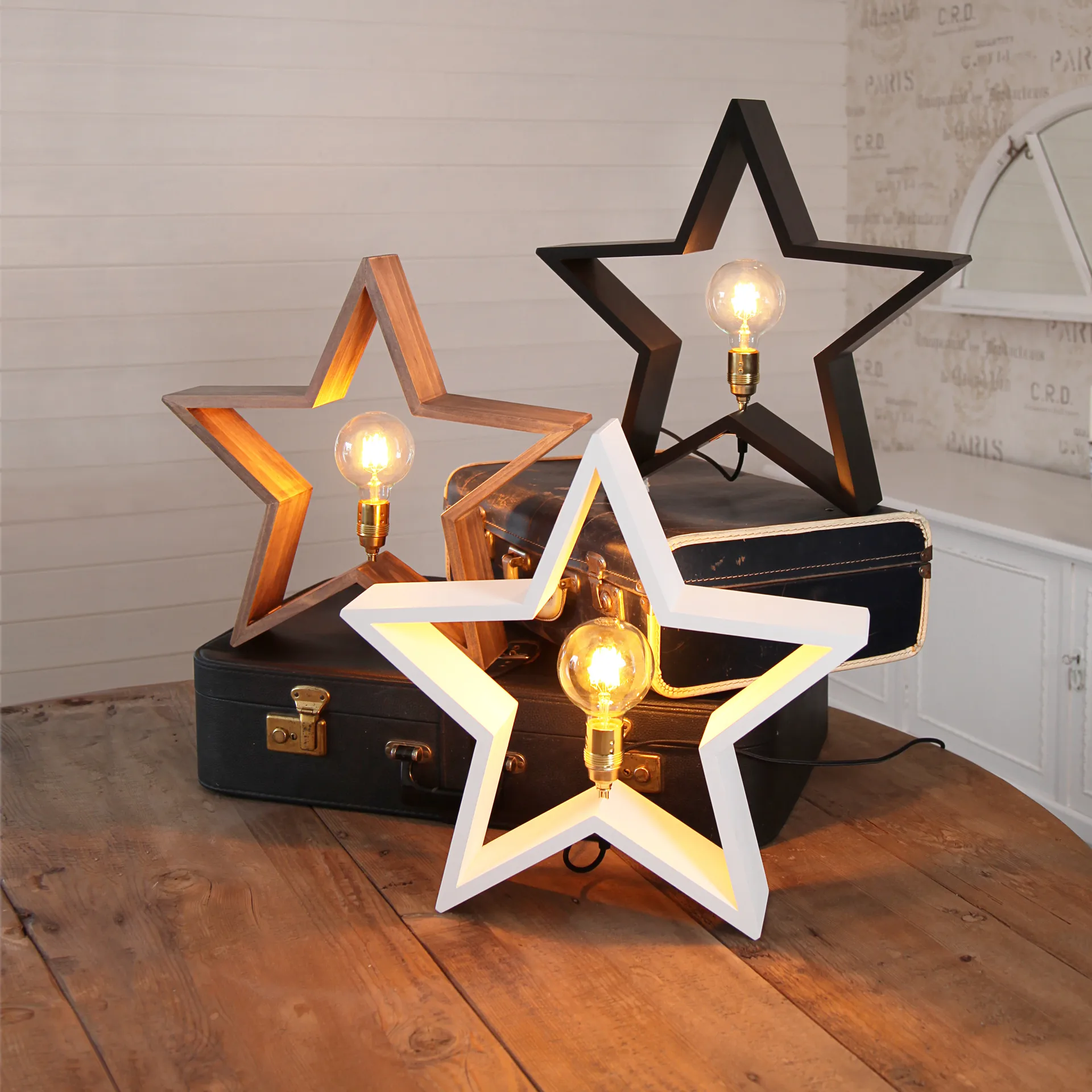 Lysekil adventsstjerne bord 48 cm, hvit Star Trading