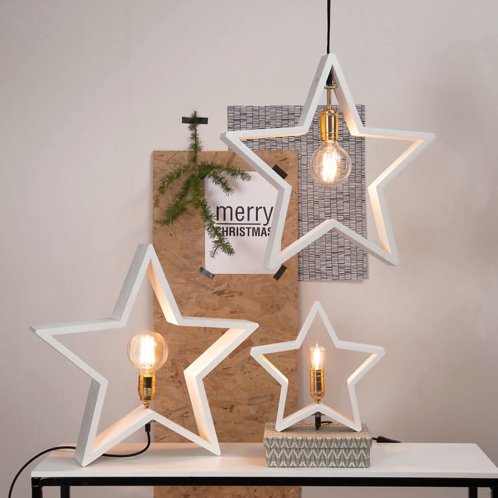 Lysekil adventsstjerne bord 48 cm, hvit Star Trading