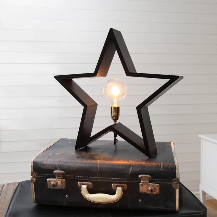 Lysekil adventsstjerne bord 48 cm - Svart - Star Trading