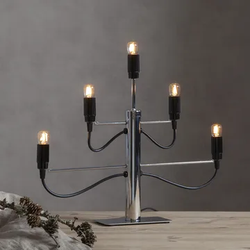 Milano 5 lysestake 46cm - Krom - Star Trading