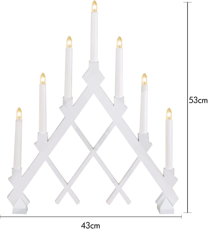 Rut 7 trelysestake 43 cm, Hvit Star Trading