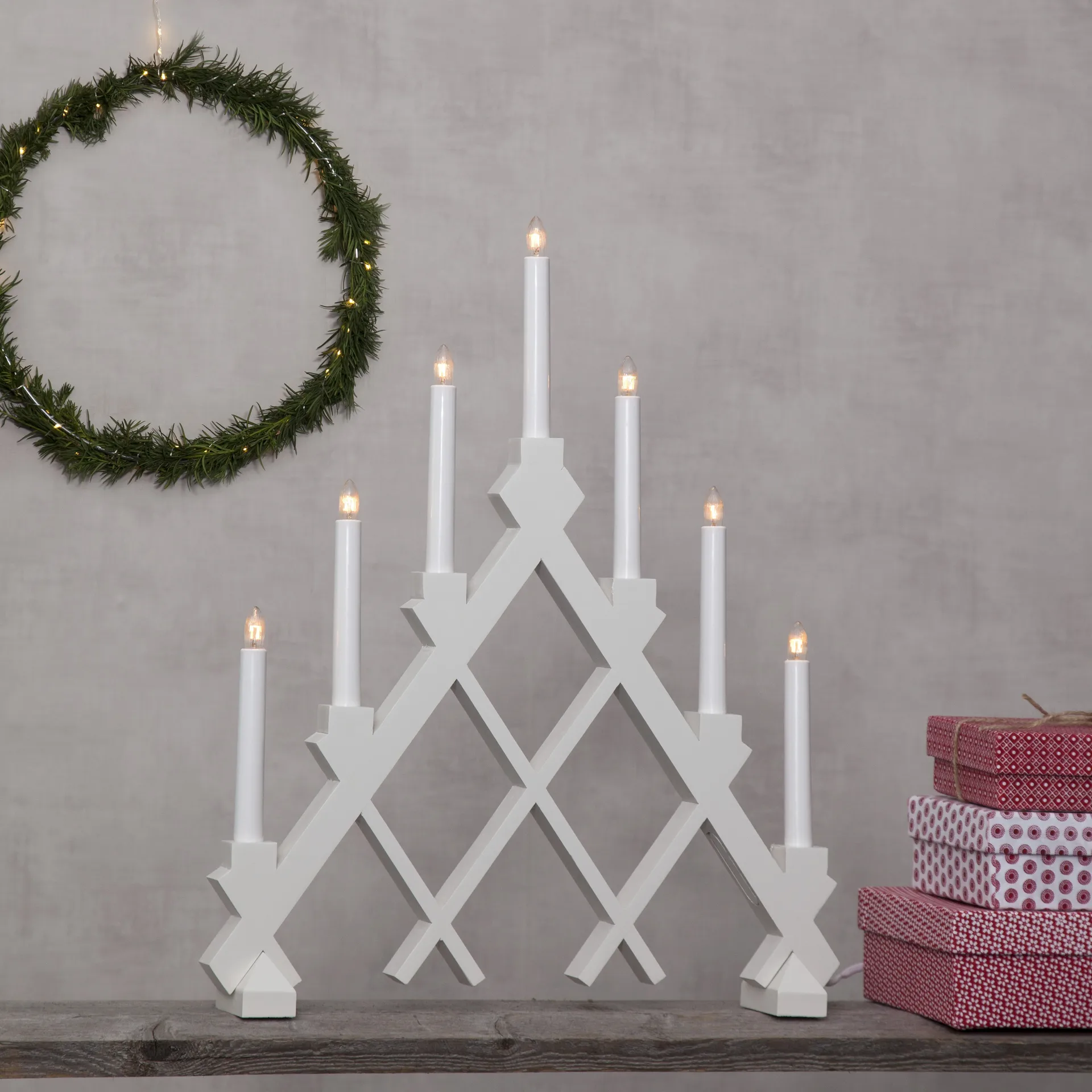 Rut 7 trelysestake 43 cm, Hvit Star Trading