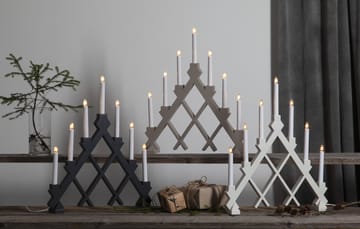 Rut 7 trelysestake 43 cm - Hvit - Star Trading