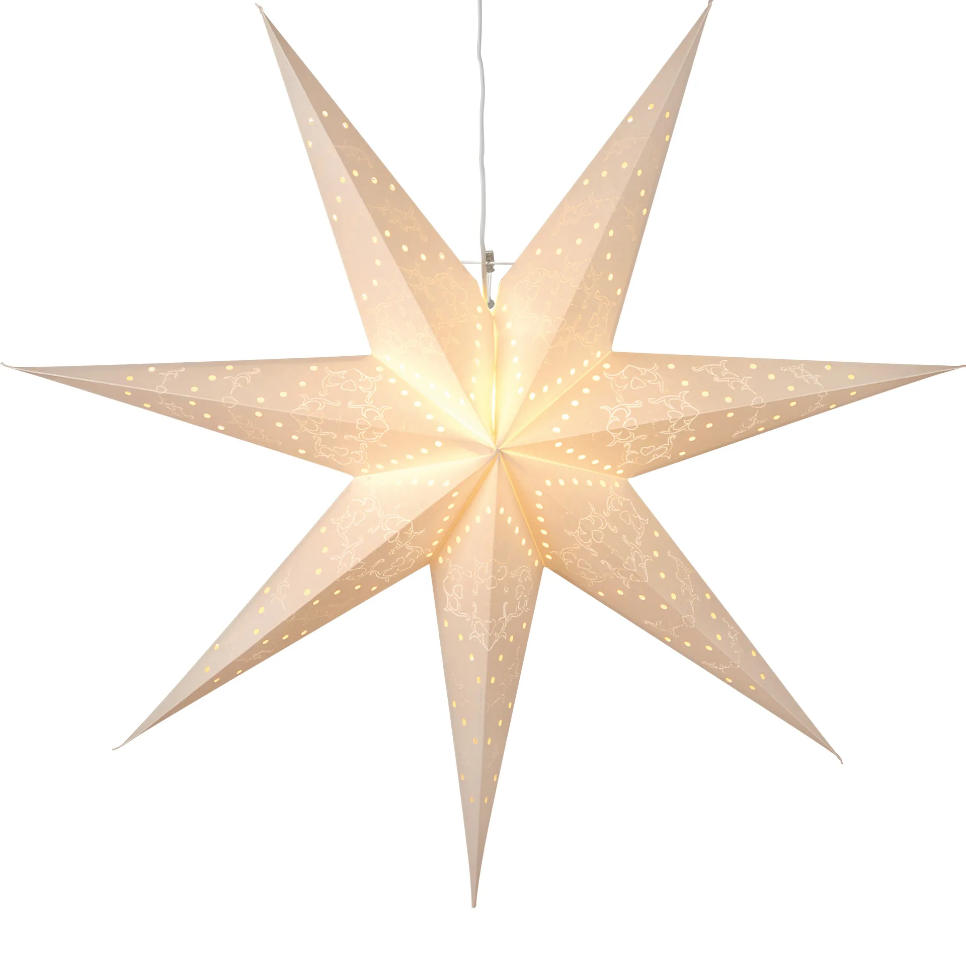 Sensy adventsstjerne 100 cm, Hvit Star Trading