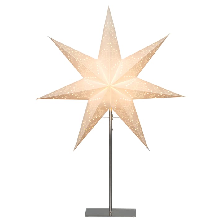 Sensy adventsstjerne på fot 78 cm - Hvit - Star Trading