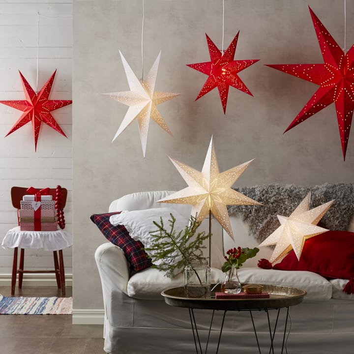 Sensy adventsstjerne på fot 78 cm, Hvit Star Trading