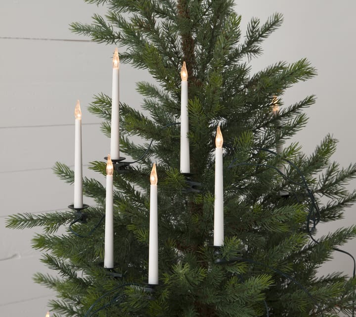 SlimLine juletrebelysning 16 pærer, Hvit Star Trading