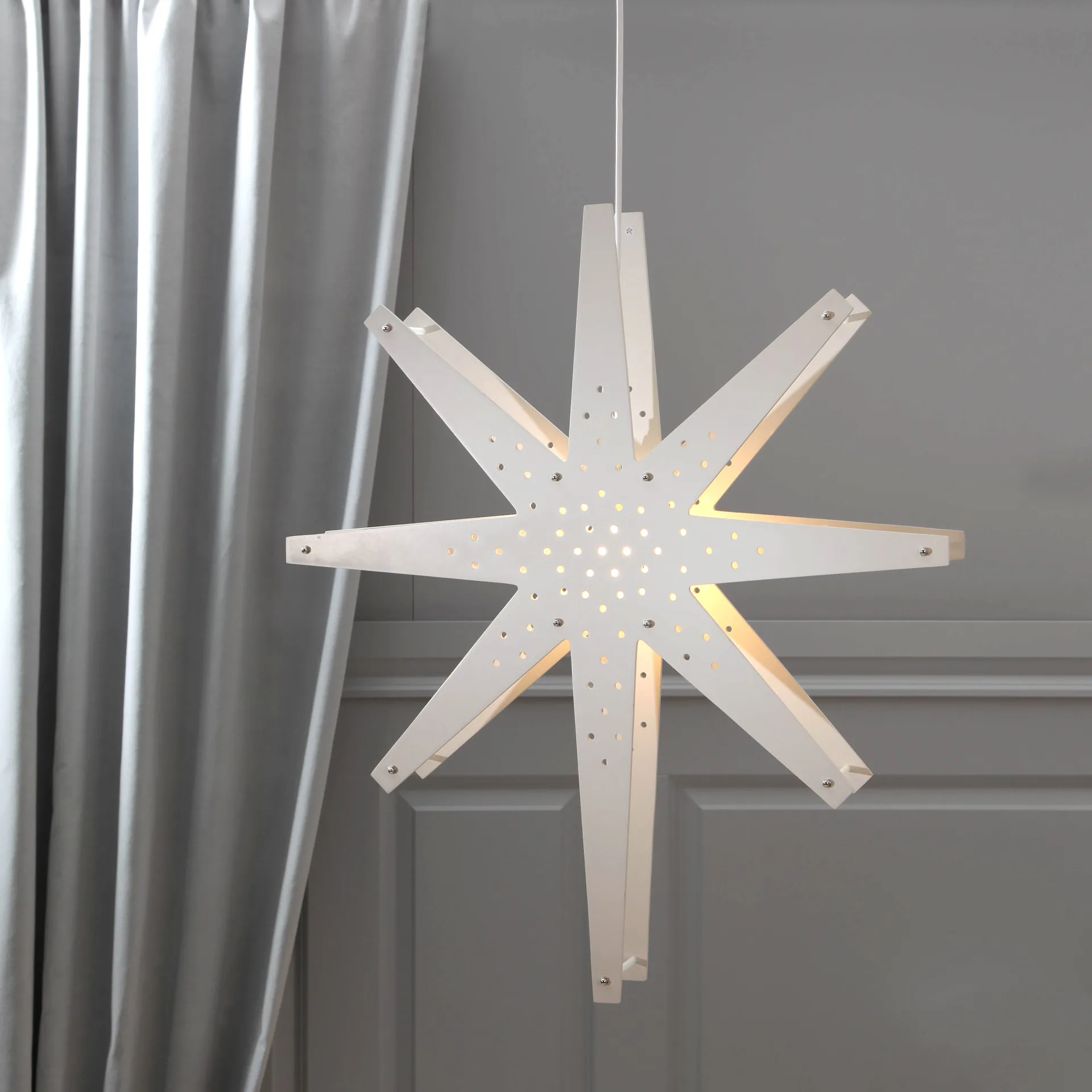 Tall adventsstjerne 60x70 cm, Hvit Star Trading