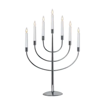 Titus lysestake 38 cm - Krommet metall - Star Trading